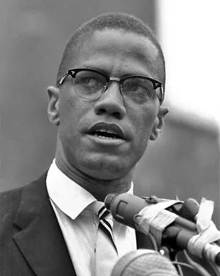 $5.99 • Buy 1963 Harlem Civil Rights Rally MALCOLM X Glossy 8x10 Photo Print Minister Poster