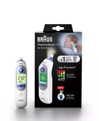 BRAUN IRT6525 ThermoScan 7+ Ear Thermometer New Slight Box Damage • £34