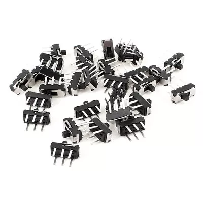 30 Pcs On/Off SPDT 1P2T 6 Pin Vertical Mini DIP Slide Switch 9x4x3.5mm • $10.77