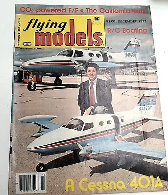 Vintage Aeromodelling Magazine Flying Models December 1977 A Cessna 401A Fantasy • $12