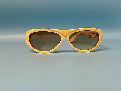 Vintage 80s Nos Silhouette Yellow Acetate Funk Sunglasses Made In Austria #743 • $65
