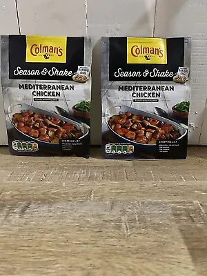 2 X Colmans Mediterranean Chicken Season & Shake 33g • £3.55