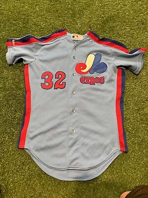 Montreal Expos Rawlings 1980s Powder Blue Vintage Authentic Rawlings Jersey - 46 • $1200