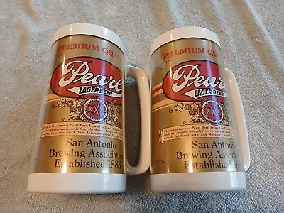 Vintage Pearl Lager Beer Thermo-serv Insulated Mug • $12