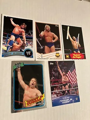 5 Hacksaw Jim Duggan Wwf Wrestling Cards Born In Glen Falls New York See Scan • $2.49