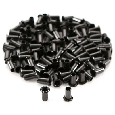 (#6-12) - (3/16in) - Black Kydex Holster Eyelets - (25 50 100 Qty.) - USA Made • $7.45