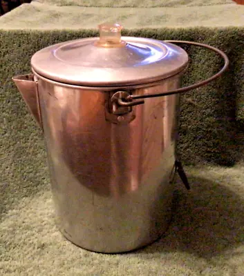 $20 • Buy Vintage Open Country 20 Cup Aluminum Stovetop Campfire Percolator Coffee Pot USA