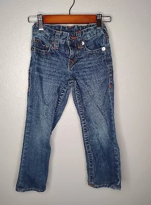 True Religion  Girls Straight Leg Jeans 5 Denim Pants Embroidered B13 • $7.98