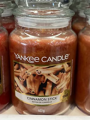 1 X Original Yankee Candle Large Jar 623g Cinnamon Stick Scented Christmas Gift • £24.98