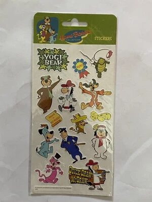 £2.99 • Buy Vintage Hanna Barbera Stickers - Yogi Bear Top Cat Pink Panther Huckleberry