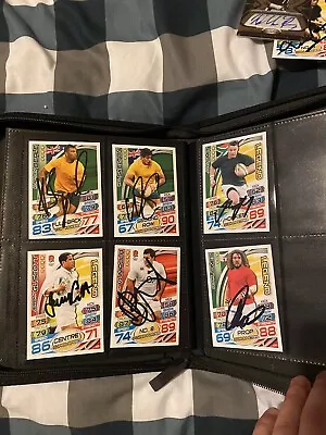 6x Signed Rugby Cards Match Attax - Australia South Africa England Wales • £3