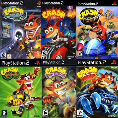 Crash Bandicoot PlayStation PS2 Retro Games - Choose Your Game - Collection • £39.99