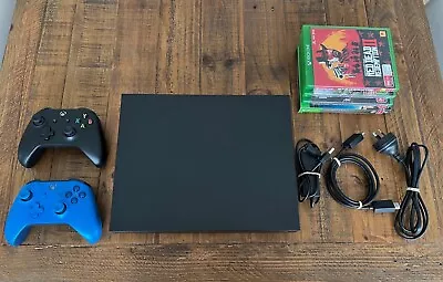 Xbox One X 1TB Console + 2 Controllers + 4 Games. Great Condition. • $280