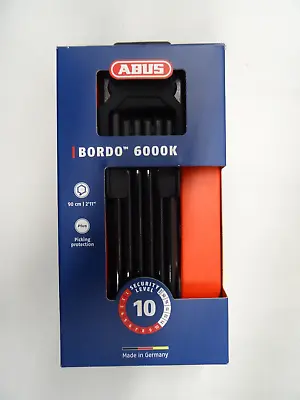ABUS BORDO 6000K Folding Lock 90cm 6000K/90 BK - Brand New • $59.99