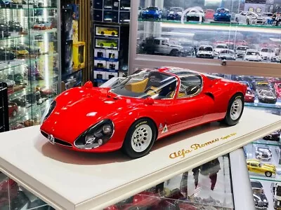 1/8 Resin DMH Alfa Romeo Tipo 33/2 Stradale Model Car Mark Red (Limited Edition) • $4139.99