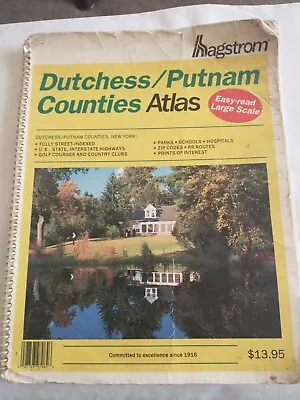 Vintage Roadmap Dutchess/Putnam Counties Atlas 1997 Hagstrom • $4.85