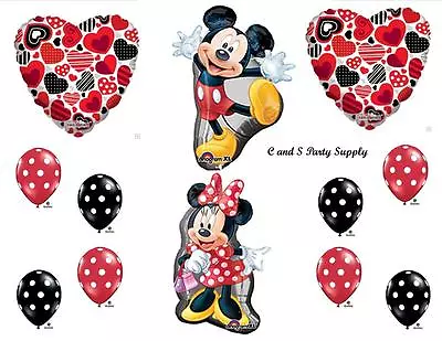 MINNIE & MICKEY MOUSE DISNEY HAPPY BIRTHDAY PARTY BALLOONS Decorations Supplies • $22.95