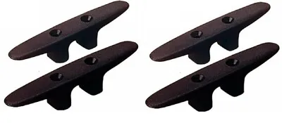 4 Pack Black 6  Nylon Cleat Boat Marine Dock Anchor Line Rope Tie-Down New • $12.99