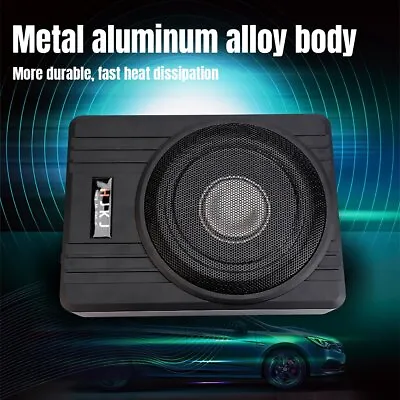 600W 8 INCH Powered Car Under-Seat Subwoofer Amplifier Slim Audio Super Bass AF • $98.95