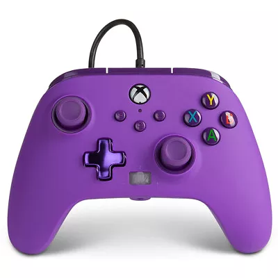 PowerA Royal Purple Enhanced Wired USB Controller For Xbox One & Series X/S • $54