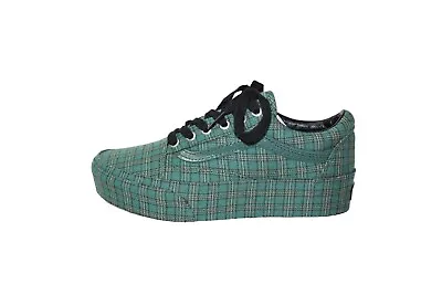 VANS Classic Green Plaid 1.5  Platform Sneaker Men's 5 NEW! (Women's 6.5) • $68