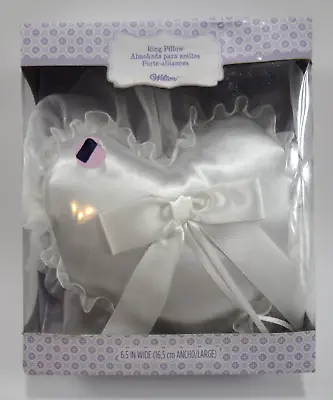 Nib Wilton Wedding Ring Bearer's Pillow  -  Organza Heart 6.5  • £5.61
