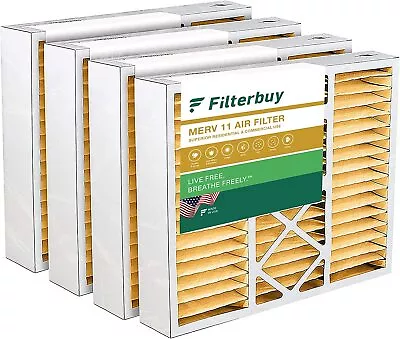 Filterbuy 20x25x5 Air Filters AC Furnace Replacement For Honeywell (MERV 11) • $102.16