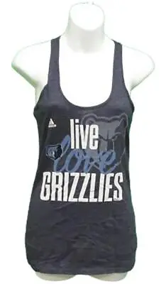 New Memphis Grizzlies Womens Sizes S-M Adidas Heather Blue Tank Top Shirt • $12.59