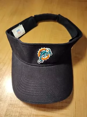 Miami Dolphins Nfl Football Vintage Logo Adjustable Navy Visor Cap Hat  • $25