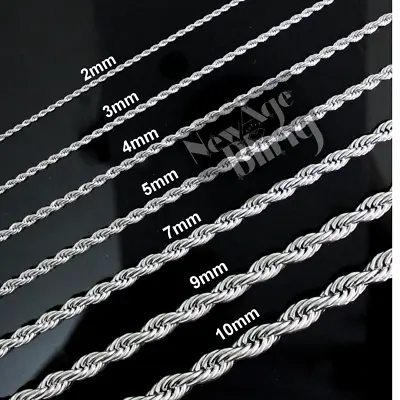 Stainless Steel Rope Chain Trendy Durable Premium Quality Men's Women's Necklace • $7.99