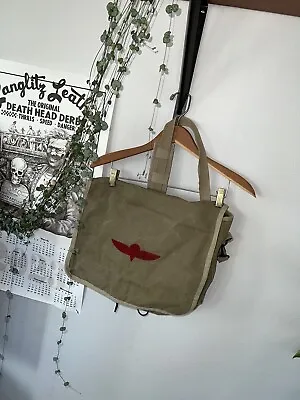 Vintage Banana Republic￼￼ Israeli Paratrooper Bag Military Canvas Messenger • $39.99