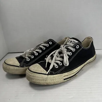 Vintage Men’s Sz 9.5 Converse Low Top Shoes Made In USA 80s 90s Distressed • $112.49