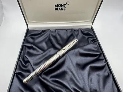 Montblanc Solitaire Stainless Steel Ii Fountain Pen M 18k • $478.50