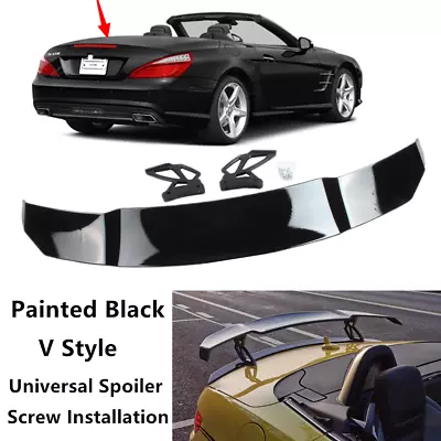 Universal Fit For Mercedes SL Class 13-20 Racing Rear Trunk Spoiler Wing Black • $99.98