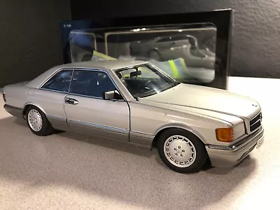 Autoart 1/18 Mercedes 500sec Coupe SILVER Rare • $289