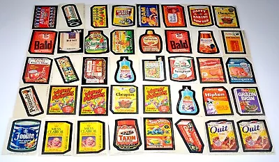 Incredible Vintage Lot (41) Of 1973-1974 Topps Wacky Packages Die Cut Stickers • $200