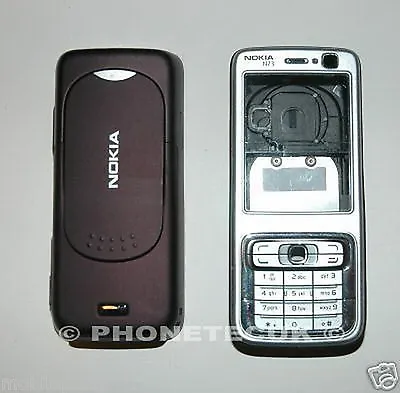 $10.94 • Buy Genuine Graded Nokia N73 Silver & Plum Fascia Housing Keypad & Battery Cover