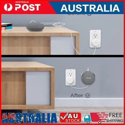 $11.29 • Buy Wall Mount Holder For Google Home Mini Audio Voice Assistant Hanger (White)