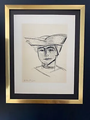 Henri Matisse + Signed Print From 1954 Printed In France By Mourlot + Framed • $299