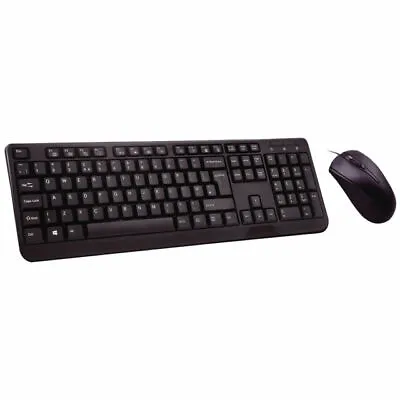 £8.79 • Buy Builder USB Wired Keyboard And Mouse Combo Set UK