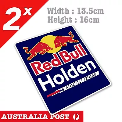 Large Red Bull HOLDEN Racing Team  Custom Tex Laptop  Car  Vinyl  Sticker  • $18