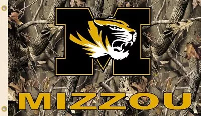 University Of Missouri Tigers Premium 3x5 Feet Flag Banner Camo Design... • $17.79