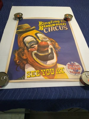$14.32 • Buy Vintage Ringling  Bros. & Barnum & Bailey Circus  Poster See You At The Show