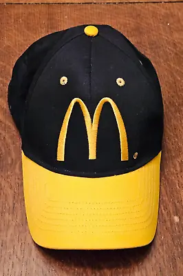VTG McDonald’s Snapback Cap Golden  Arches Embroidered Black/Yellow. One Size • $16.99
