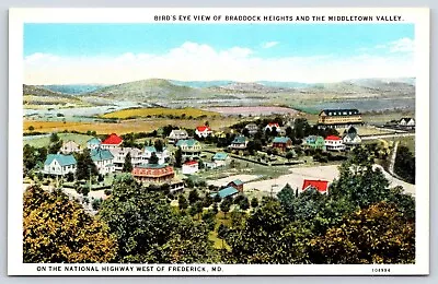Vintage Postcard Aerial View Of Braddock Heights Middletown Valley Frederick MD • $4.75