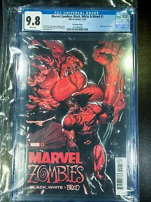 🧟Marvel Zombies: Black White Blood #1🧟CGC 9.8 MINT🧟Yu Hulk Variant🧟FREE SHIP • $89.99