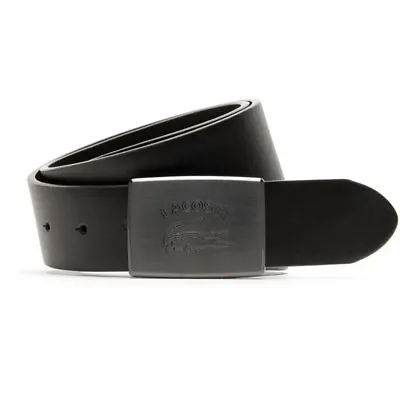 Lacoste RC1452-H02 Leather Black Mens Belts • £49.99