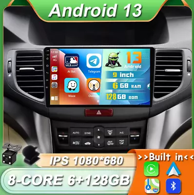 For Honda Accord Euro 2008-2015 Android 13 Car Stereo Radio Navi CarPlay 6+128GB • $376.99