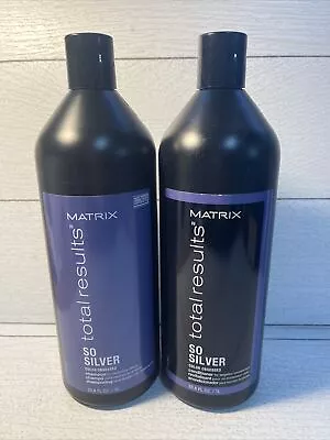 Matrix Total Results So Silver Shampoo & Conditioner 33.8 Oz Set • $44.95