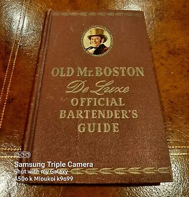 Rare Vintage 1953 ~ 'Old Mr. Boston' DeLuxe Official Bartender's Guide - Nice!!! • $14